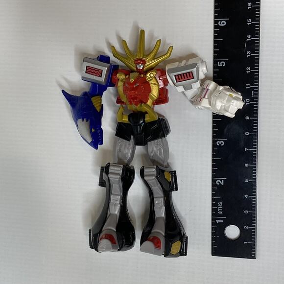 Power Rangers Action Figure Super Mega Force Wild Force Megazord Bandi 2008 5.5” - Picture 9 of 9